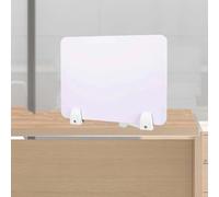 Generico Pannello scrivania Pannello divisorio per scrivania in Piedi, Piccolo Schermo per la Privacy, schermi per la Privacy in Aula Bianchi, divisori per scrivania(1 PC,L X H 80 CM X 55 CM)