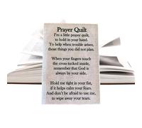 Generico Pannello Trapunta Preghiera Poesia - Prodotti Cristiani Per La Preghiera | Pannello Trapunta Con Simbolismo E Poesia,Per Quilters Gruppi Chiesa Famiglie Meditazione Casa Donne Uomini