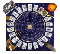 Generico Panno per carte dei tarocchi, tovaglia per tarocchi - Tovaglia quadrata da divinazione - Tovaglia di velluto per divinazioni, delicato blocco oracolo astrologico per leggere i tarocchi