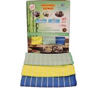 Generico Panno pulizia in fibra naturale di Bambù 350g 40x40cm, ottimi per la pulizia della casa, mobili, vetri, cucina, bagno 3 pezzi