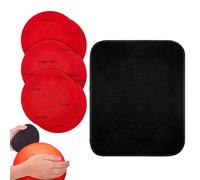 Generico Panno Smeriglio per Bocce Bowling, Set Completo di 6 Pezzi con Asciugamano per Bowling, Attrezzi Manutenzione con Presa Salda per Cura e Condizionamento