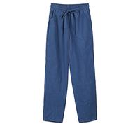 Generico Pantalon décontracté en Coton et Lin pour Femme