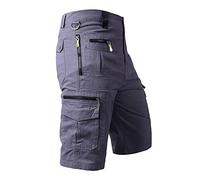 Generico Pantaloncini Cargo Uomo Estivi Leggeri Sportivi Shorts All'aperto Comode Pantaloni Corti Casual con Tasche Bermuda Pantaloni Corti Uomo Taglie Forti Abbigliamento Retro