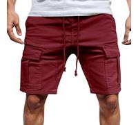 Generico Pantaloncini Cargo Uomo Estivi, Pantaloni Cargo Corti Uomo Casual Casual Leggeri Comodi per attività All'aperto Spiaggia Relax Versatili Quotidiana Pantalone Shorts