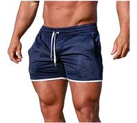 Generico Pantaloncini Costume Uomo Mare Lungo Costumi da Bagno di Cocco Surf Piscina Stampa Hawaiana Estiva Asciugatura Rapida Beach Trunks Pantaloncino con Taschino costume uomo arena Colore Semplice