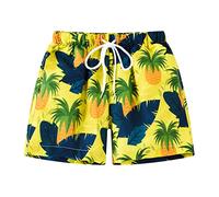 Generico Pantaloncini da Bagno per Ragazzi,Costume Piscina Bambino Elastici con Cintura Elastica Estivi Baggy Pantaloni Corti Cartoni Animati Facile Asciugare Altezza Ragazzo Bambini 2-11 Anni