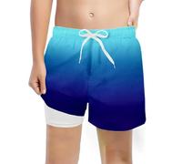 Generico Pantaloncini da Bagno per Ragazzi,Ragazzo Costume con Foderati e Bermuda Lunghezza al Ginocchio Bambini Facile Asciugare Altezza Ragazzo Spiaggia Piscina Parco Acquatico