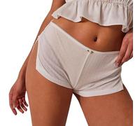 Generico Pantaloncini da Donna Estivi Micro Shorts Sexy per Donna Mini Pantaloncini da Ragazzo con Spacco Laterale a Vita Bassa Pigiama Sottile Short Pantaloni da Notte
