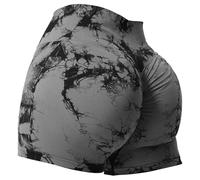 Generico Pantaloncini da palestra da donna a V Cross, pantaloni sportivi corti Scrunch Butt High Waist Leggings per l'estate, lo yoga, il fitness