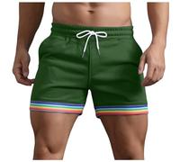 Generico Pantaloncini da Spiaggia Costume Bagno Sportivo con a Rete per Surf e Beach Volley Comodi Casual Lavoro Uomo Estivi Muay Thai