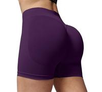 Generico Pantaloncini Donna Sportivi Anticellulite Leggings Corti Sportivi Elastici Vita Alta Pantaloncini Yoga Curvy Push Up Pantaloni Corti Palestra Estivi Shorts Fitness Pantaloncino Jogging Dance