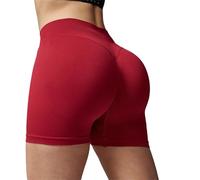 Generico Pantaloncini Donna Sportivi Anticellulite Leggings Corti Sportivi Elastici Vita Alta Pantaloncini Yoga Curvy Push Up Pantaloni Corti Palestra Estivi Shorts Fitness Pantaloncino Jogging Dance