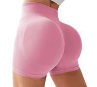 Generico Pantaloncini Donna Sportivi Offerta Pantalone Corto Sportivi Curvy Estivi Pantaloncini Fitness Push Up Elastici Pantaloni Corti Yoga Leggeri Shorts Palestra Pantaloncino Running Corsa