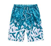 Generico Pantaloncini Mare Uomo Surf Bermuda Pantaloncini da Bagno Estivi Sportivi Nuoto Costumi da Piscina Fodera in Rete Taglie Forti Shorts Uomo con Tasche Vacanze Pantaloni da Spiaggia
