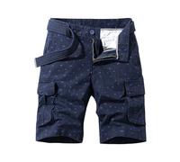 Generico Pantaloncini Palestra Uomo, Pantaloncini Cargo Casual da Uomo Pantaloncini A Vita Elasticizzata Pantaloncini da Lavoro Estivi da Spiaggia 4 Stili Tascabili