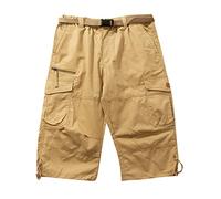 Generico Pantaloncini Pinocchietto Uomo Sportivo Pantaloni Tuta Uomo Cotone Leggero Pantaloni Pinocchietto Uomo Calcio Pantaloni Jeans Uomo Elasticizzati Vita Alta Pantaloni Corti MTB con Fondello