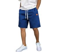 Generico Pantaloncini Running Uomo A Coste Bermuda Uomo Estivi con Tasche Spiaggia Vacanza Pantaloni Corti Sportivi Fresca Shorts Casual con Vita Elasticizzata E Coulisse