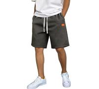 Generico Pantaloncini Running Uomo A Coste Bermuda Uomo Estivi con Tasche Spiaggia Vacanza Pantaloni Corti Sportivi Fresca Shorts Casual con Vita Elasticizzata E Coulisse