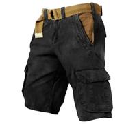 Generico Pantaloncini Uomo Bermuda Uomo Cargo Pantaloncini Cargo Shorts Baggy Pantaloni da Lavoro Basic Pantaloni Estivi Leggeri Relaxed per Il Tempo Libero, con Tasche, Tinta Unita