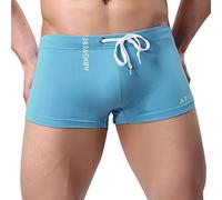 Generico Pantaloncini Uomo Casual Pantaloncino Corti da Notte Pigiama Shorts Sexy Boxer Pantaloncini di Raso Estivi Traspirante Pantaloncini con Spacchi Intimo Pantaloncinicostume Uomo Mare Slip