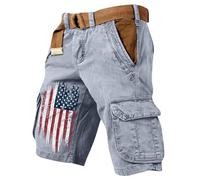 Generico Pantaloncini Uomo Shorts Corsa Pantaloni Cargo Estivi Corti con Tasche Basket Palestra Bermuda Tuta Pantaloncino Estivo Calcio Short Lavoro Sportivi da Abbigliamento Cotone Neri Leggeri