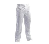 Generico Pantalone da Lavoro Tipo IMBIANCHINO in Cotone 100% (Bianco, S)