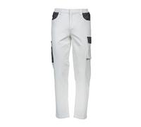 Generico Pantalone da Lavoro Uomo Modello Caravaggio Colore Bianco Elasticizzato Multitasche Tipo imbianchino (IT, Testo, M, Regular, Regular, Bianco)