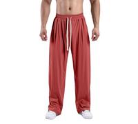 Generico Pantalone Uomo, Pantaloni Uomo Estivi Leggeri, Pantaloni A Gamba Larga Versatili Comodi E Drappeggiati Perfetti per Ogni Stagione Ideali per Lo Stile Casual E alla Moda