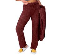 Generico Pantaloni Caldi in Pile - Abbigliamento Termico da Donna, Pantaloni Invernali, Taglie Forti, Pantaloni al Ginocchio, Pantaloni alti, Pantaloni Confortevoli, Super Morbidi, Pantaloni Outdoor