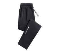 Generico Pantaloni Cargo Baggy Y2K Leggeri Larghi Palazzo a Gamba Larga con Coulisse Elegante da Tuta Tasche Elastico Comodi Lunghi Laterali per Il Tempo Libero