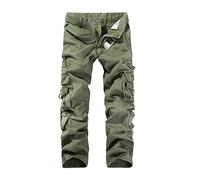 Generico Pantaloni Cargo da Uomo,Elasticizzati Comode Slim Fit Jogging Arrampicata Passeggio Leggero Elastico Trekking Pantalone Giardiniere per Campeggio, Pesca, Viaggi