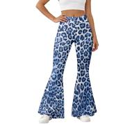 Generico Pantaloni Cargo Donna, Pantalone Donna Comodo,Casual con Stampa Floreale per Viaggiare e Uso Quotidiano Comodi Elasticizzati Pantalonis Trousers Joggers Trekking