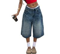 Generico Pantaloni Cargo Donna, Pantalone Donna Comodo,Jeans a Gamba Dritta con Vita Alta Modello Fluido e Largo per Casual Elegante Pantalonis Trousers Joggers Trekking