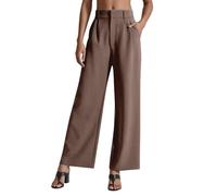 Generico Pantaloni Cargo Donna, Pantalone Donna Elegante,Eleganti a Gamba Larga per Casual e Lavoro con Taglio e Tessuto Fluido Pantalonis Trousers Joggers Trekking