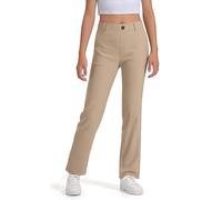 Generico Pantaloni Cargo Ragazze,Pantaloni in Denim Pantalone Tinta Unita Y2K Streetwear a Gamba Larga Vita Elasticizzata Hip Hop Bambina Casual 3-15 Anni