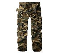 Generico Pantaloni Cargo-Salopette da Uomo Wild Salopette da Tasca stereoscopica da Uomo a 8 Tasche, da Indossare all'aperto