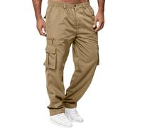 Generico Pantaloni Cargo Uomo Slim Multitasche Sconti 90 per Cento, Ragazzo Abiti Tasche Jogging Comodi Estivi Giapponesi Pantalone Lavoro Estivo Estivo Cuoco Casual Pantalaccio Uomo XL