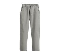 Generico Pantaloni Casual da Ragazzo per la Scuola Comodi Pantaloni con Elastico in Vita e Parte Anteriore Piatta Classici Outfit per Il Ritorno alla Stagione (Light Gray 13-14 Years)