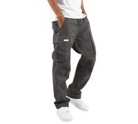 Generico Pantaloni Casual Elasticizzati Uomo Pantaloni Cargo da Uomo Pantalone in Cotone Leggero Uomo Cargo