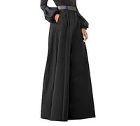 Generico Pantaloni Curvy Donna Eleganti Larghi Pantaloni da Lavoro Donna con Tasche Estivi Pantaloni A Righe per Donna Pantaloni Donna Yoga Pantaloni da Ciclista Donna con Rinforzo