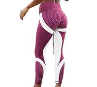 Generico Pantaloni da Donna Yoga Elasticizzati Comodi Vita Anticellulite Felpati Comfort Leggings Palestra O Casual Fitness Alta Pantacollant Sportivi per e Uso Quotidiano