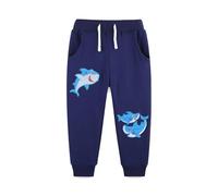 Generico Pantaloni da Jogging Invernali per Ragazzi con Ricami Eleganti Polsini Elastici in Maglia e Outfit Casual Comodo per Il Gioco (Multicolour, 1-2 Years)