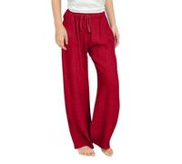 Generico Pantaloni da Jogging per Bambine,Pantaloni Bambina in Lino Street Dance Preppy Scuola Atletica Jeans Outdoor Eleganti di Larghi Girls' Autumn Winter Style Long Pants