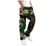 Generico Pantaloni da Lavoro Uomo,Elasticizzati Comode Combattimento Sportivo Casual Larga Taglie Forti Uomo Leggero Elastico Trekking Pantalone per attività all'aperto