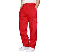 Generico Pantaloni da Lavoro Uomo in Softshell Cargo Elasticizzati Leggeri Eleganti Sportivo Casual Larga Taglie Forti Trekking Giardiniere Pantalone per Jogging All'aperto