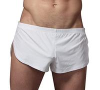Generico Pantaloni da Leggeri e Lisci da Ragazzo, Pantaloni Alta Voce per Biancheria Intima Casual Casual in Tinta Unita (White, XL)