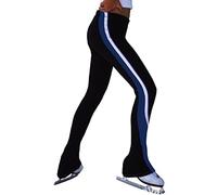 Generico Pantaloni da Pattinaggio Artistico Professionali da Bambina sopra Gli Stivali, Leggings Caldi Senza Piede per L'allenamento di Pattinaggio sul Ghiaccio(Size:M,Color:A)