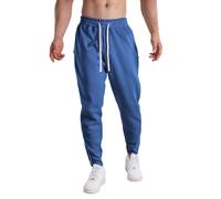 Generico Pantaloni da Running Uomo,Pantaloni Casual da Uomo per L'Autunno E l'inverno in Cotone Lungo Sottile per Il Piede La Bocca La Cerniera per Il Tempo Libero per Lo Sport E L'