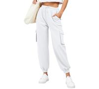 Generico Pantaloni da Tuta Donna Harem Sportivi Pantaloni da Jogging Larghi Invernali Pantalone della Tuta Outdoor Pants Lunghi Traspirante Fitness Pantalone con Tasche E Coulisse per Sport Jogger