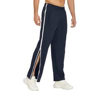Generico Pantaloni da Uomo con Apertura Laterale, Comodi Pantaloni da Jogging Baggy con Elastico in Vita, Fisioterapia
